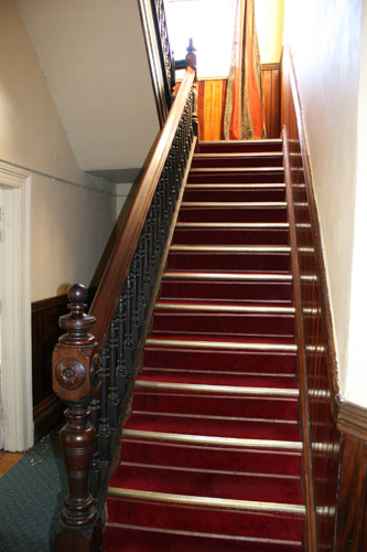 Arthouse backpacker hostel ground floor stairs